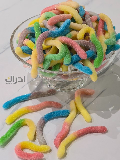 جيلي دودة ملونة سكر
