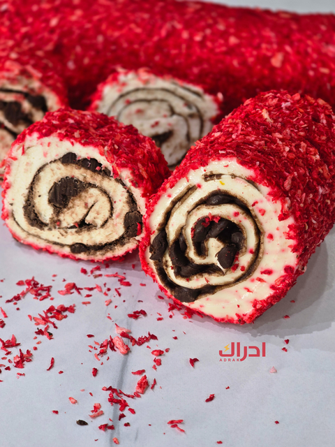 حلقوم بالشوكولاته وجوز الهند والفراولة