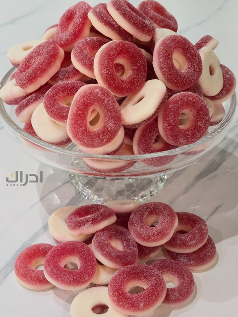 جيلي حلقات فراولة