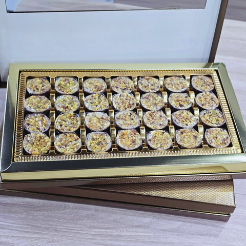 بوكس الشوكولا البلجيكية الفاخرة (فستق اكسترا)