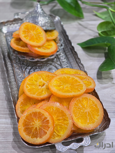 شرائح البرتقال المجفف